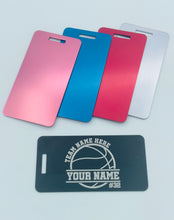 Personalized Sports Aluminum Bag Tag
