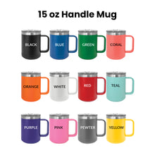 Personalized Heart with Initials 15oz Handle Mug - Valentine's Day Gift