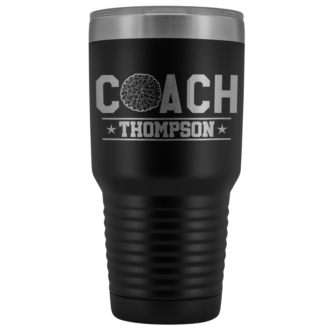 Personalized Cheer Coach Tumbler - Cheerleading Coach Gift