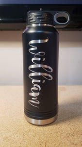 Personalized, Cursive Name 32 oz Water Bottle