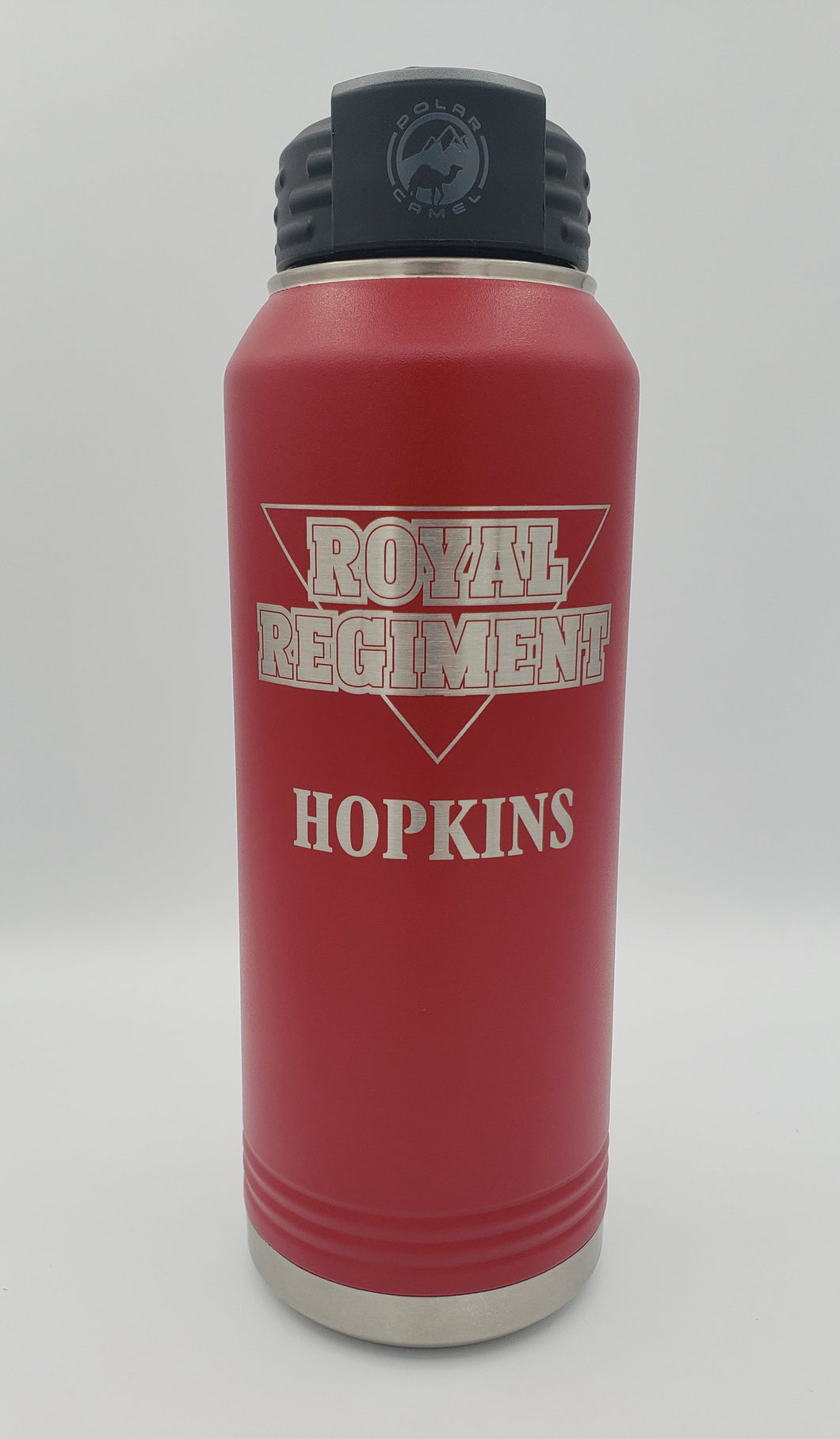 Fort Gibson Royal Regiment 32oz Red Water Bottle