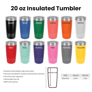 Personalized Medical Professional 20 oz Tumbler