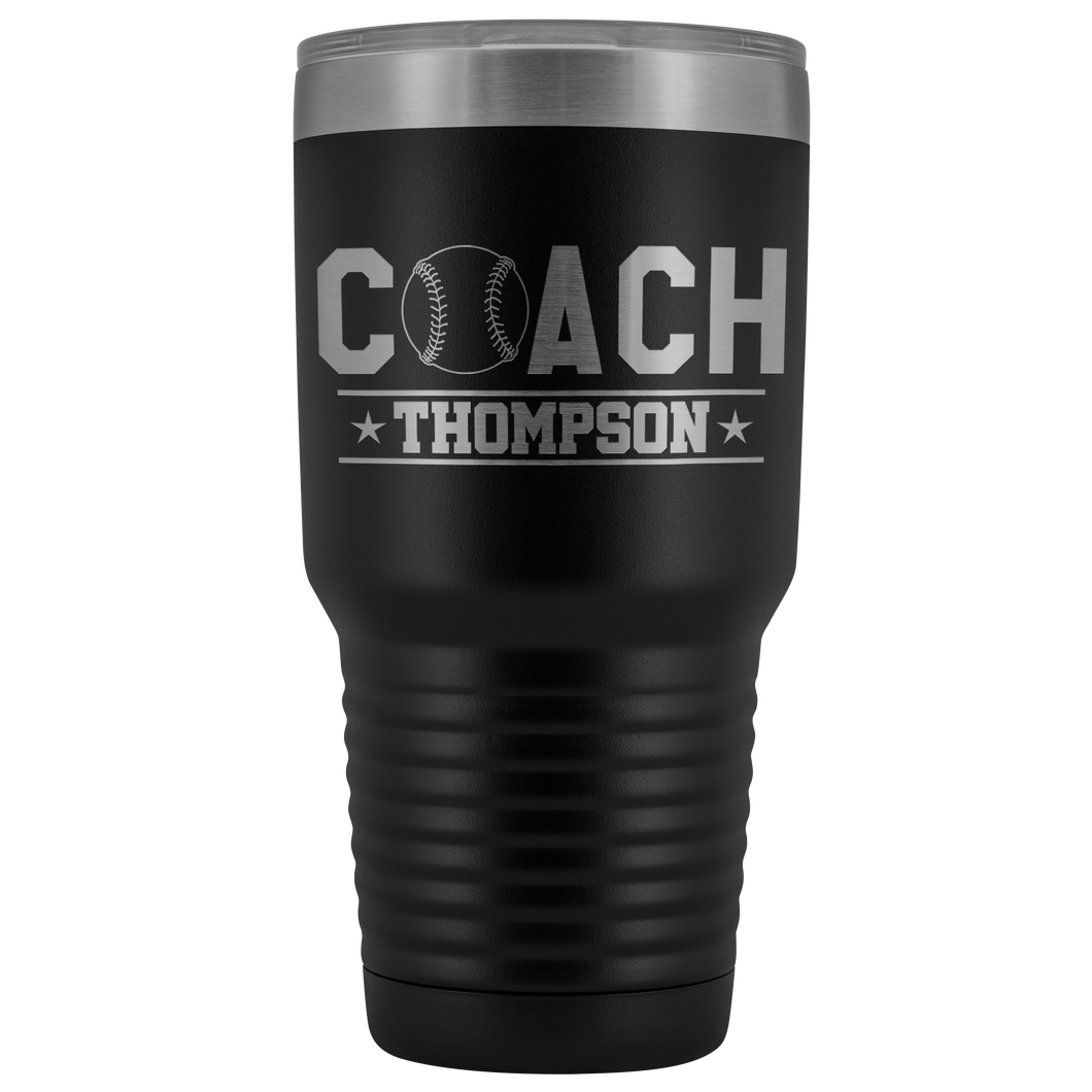 Personalized Baseball Coach Tumbler - Baseball Coach Gift