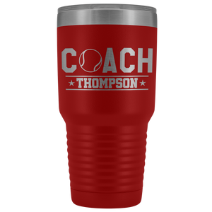 Personalized Tennis Coach Tumbler - Tennis Coach Gift