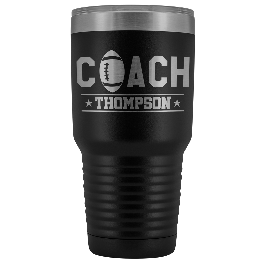 Personalized Football Coach Tumbler - Football Coach Gift