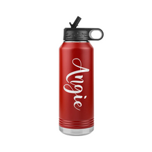 Personalized, Cursive Name 32 oz Water Bottle