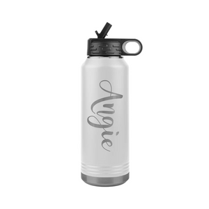 Personalized, Cursive Name 32 oz Water Bottle