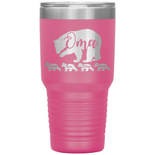 Personalized  Female Bear and Cub 30 oz tumbler