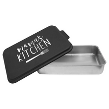 Personalized Cake Pan with Kitchen and Fork Design