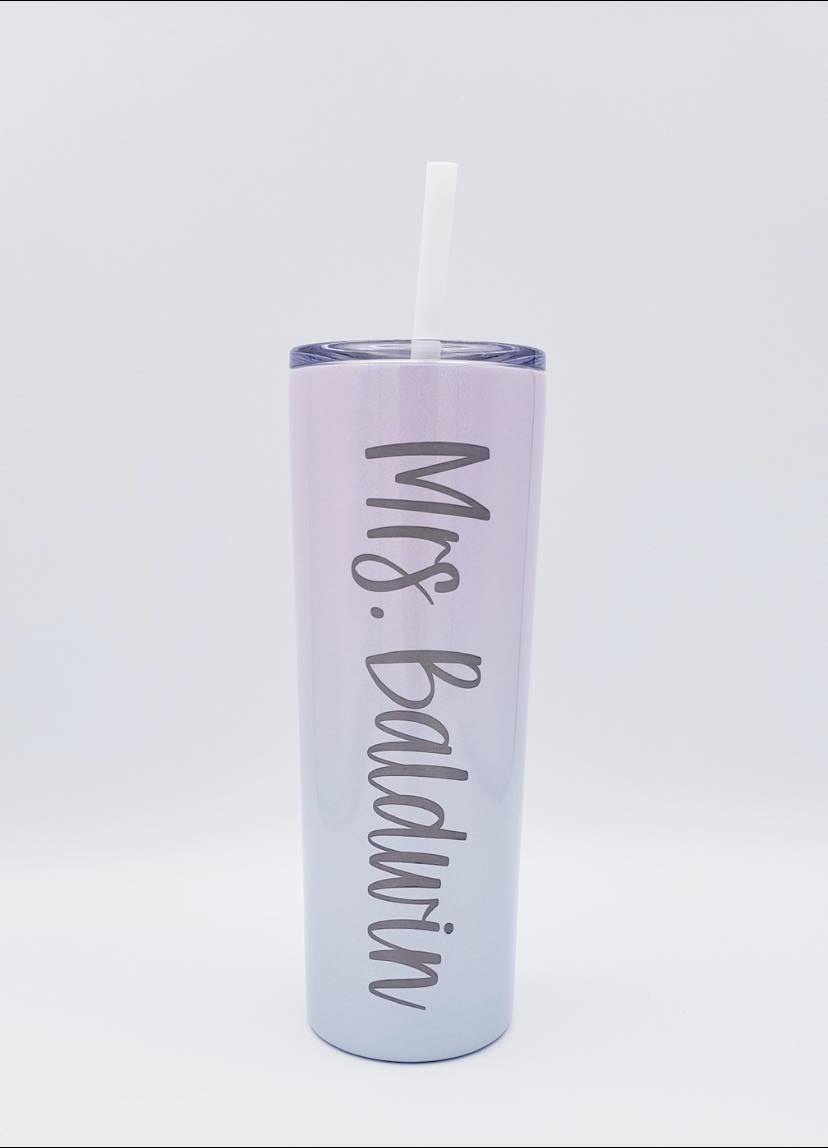 Personalized 20 oz Skinny Tumblers