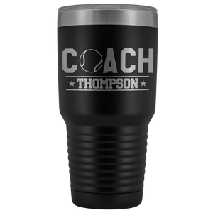 Personalized Tennis Coach Tumbler - Tennis Coach Gift