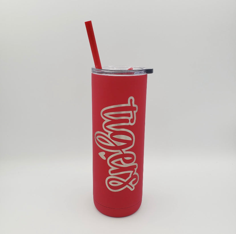 Tigers 20oz Skinny Tumbler