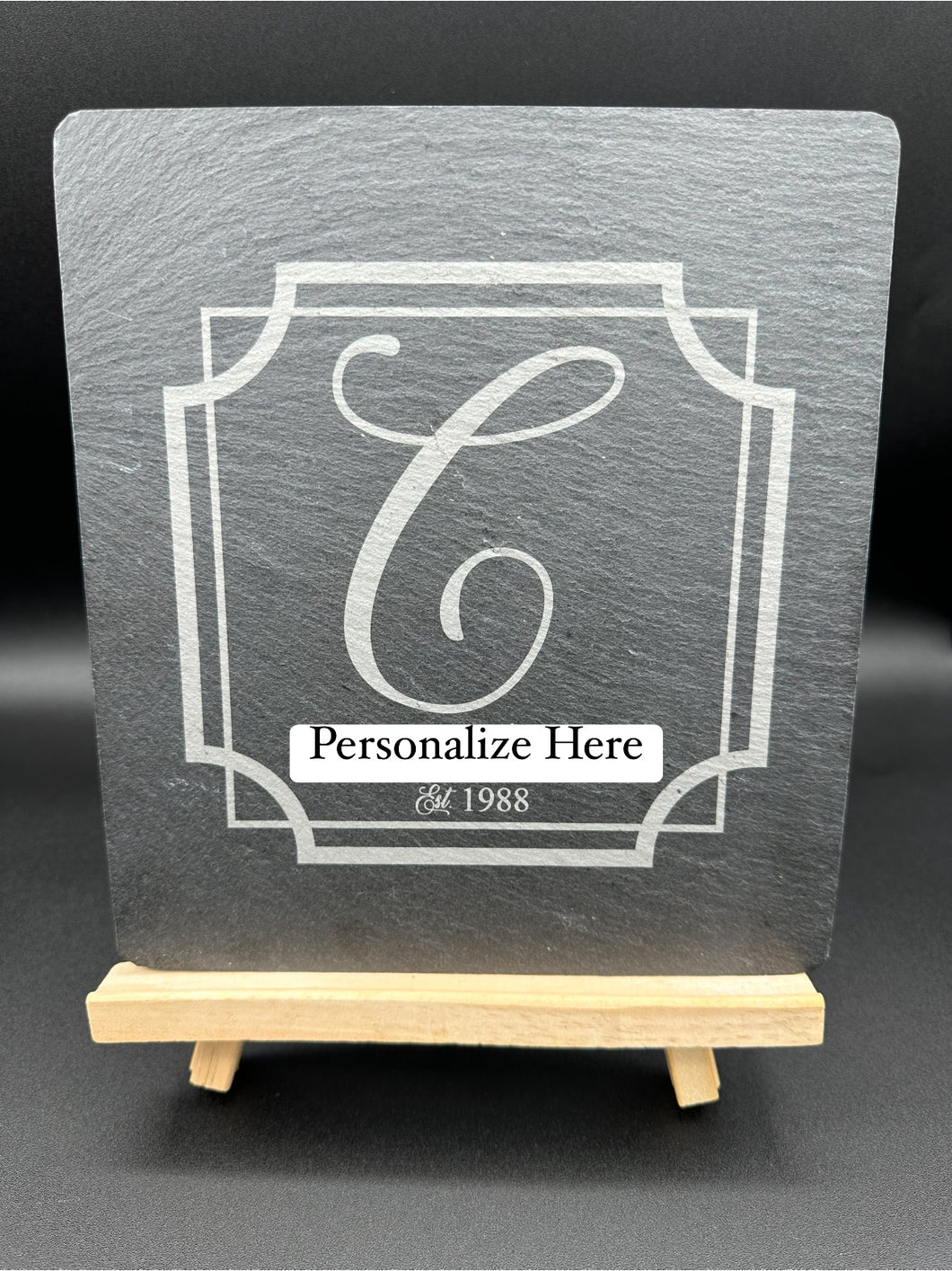 Personalized Small Slate Easel