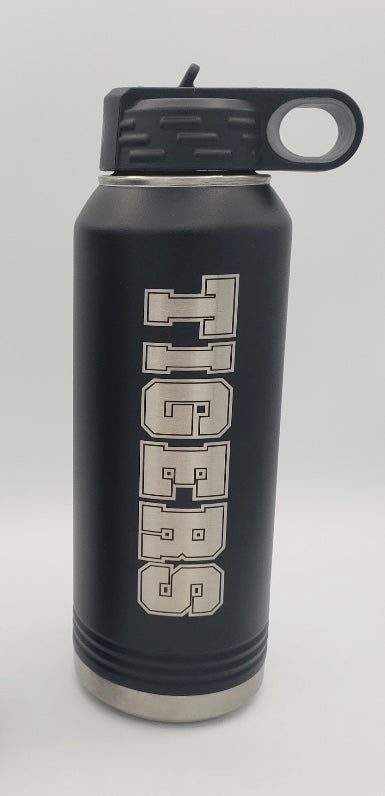 Personalized, Block Font 32oz Water Bottle