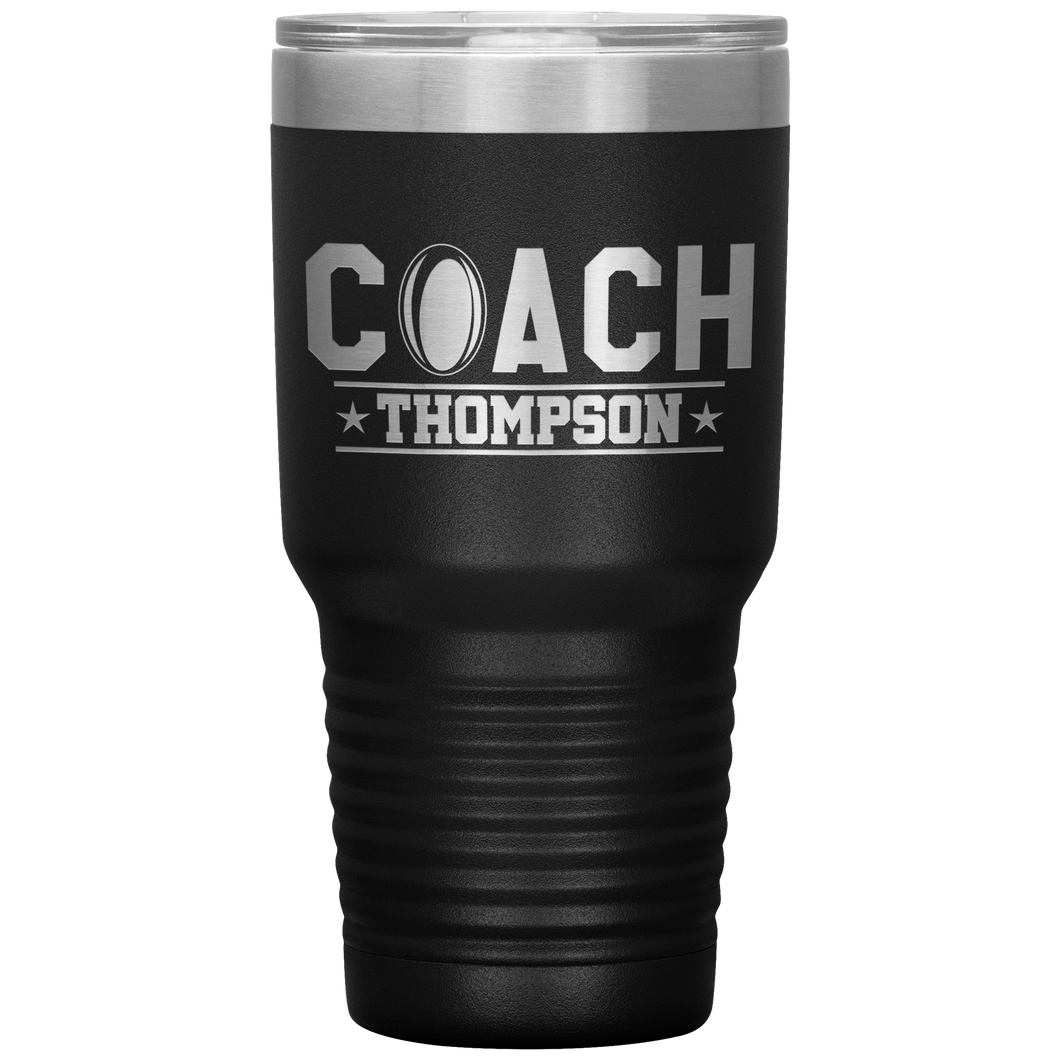 Personalized Rugby Coach Tumbler - Rugby Coach Gift