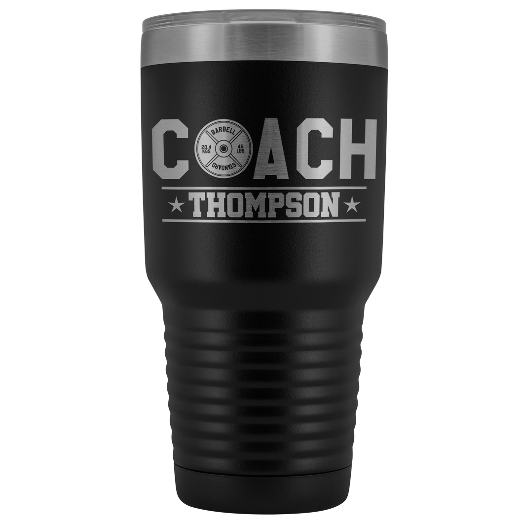 Personalized Weightlifting Coach Tumbler - Weightlifting Coach Gift